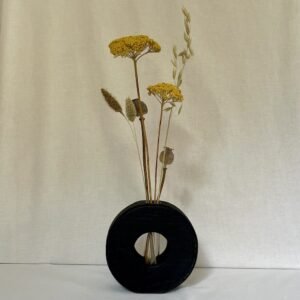 soliflore rond ébonisé face